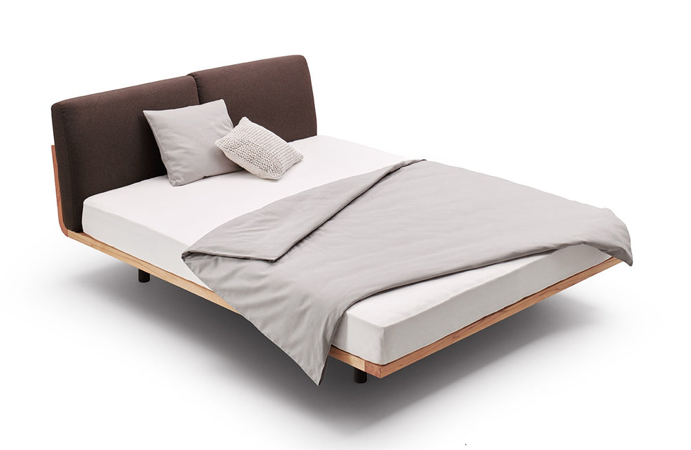 Holzmanufaktur Massivholzbett Swing Polster Kernbuche 180x200cm