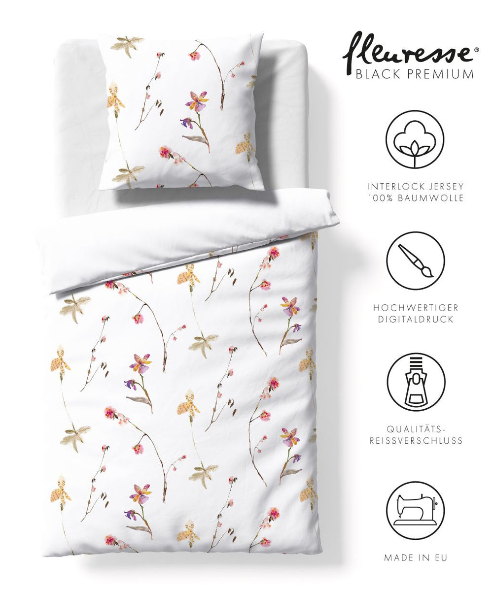 Fleuresse Jersey Bettwäsche Black Premium G-074501