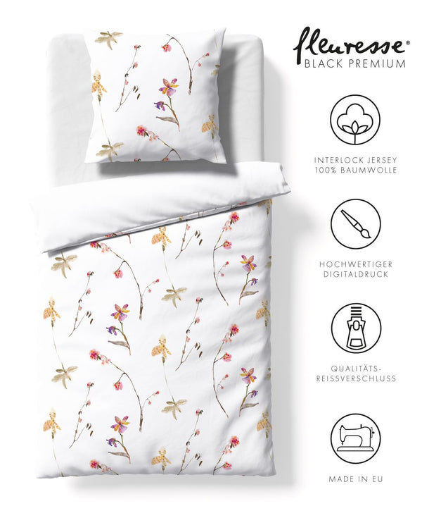 Fleuresse Jersey Bettwäsche Black Premium G-074501