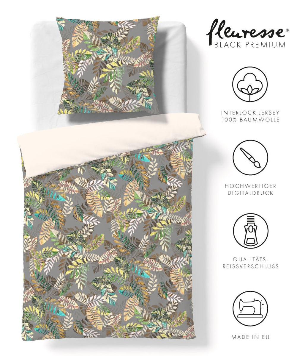 Fleuresse Jersey Bettwäsche Black Premium G-074517