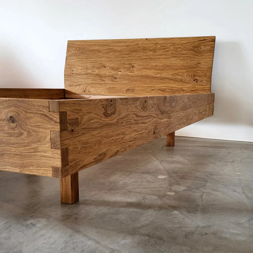 Holzmanufaktur Massivholzbett PADIO EDGE XL Wildeiche 180x200cm