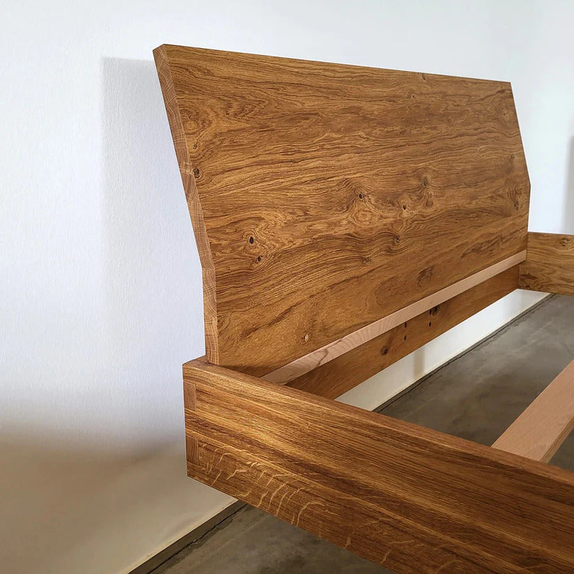 Holzmanufaktur Massivholzbett PADIO EDGE XL Wildeiche 180x200cm