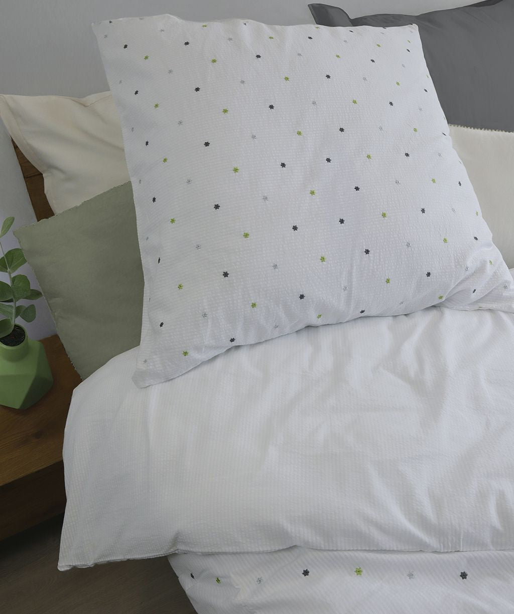 Fleuresse Seersucker Bettwäsche Rio S 444506 weiss