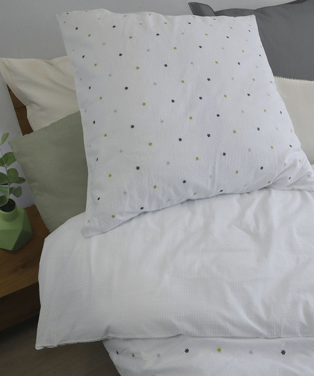Fleuresse Seersucker Bettwäsche Rio S 444506 weiss