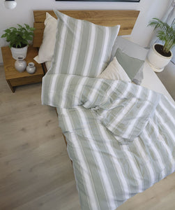 Fleuresse Seersucker Bettwäsche Rio 444507 Grün