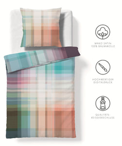 Fleuresse Satin Bettwäsche Bed art S 114524 Bunt