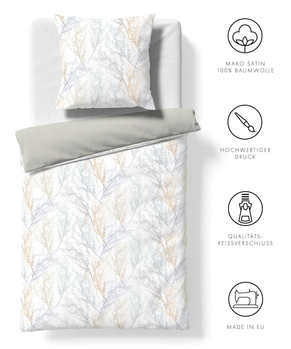 Fleuresse Satin Bettwäsche Bed art S 114533 Beige