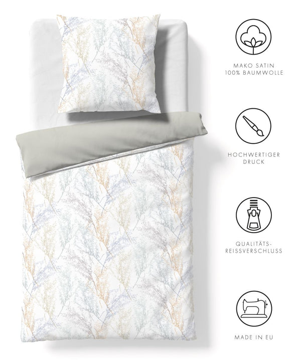 Fleuresse Satin Bettwäsche Bed art S 114533 Beige