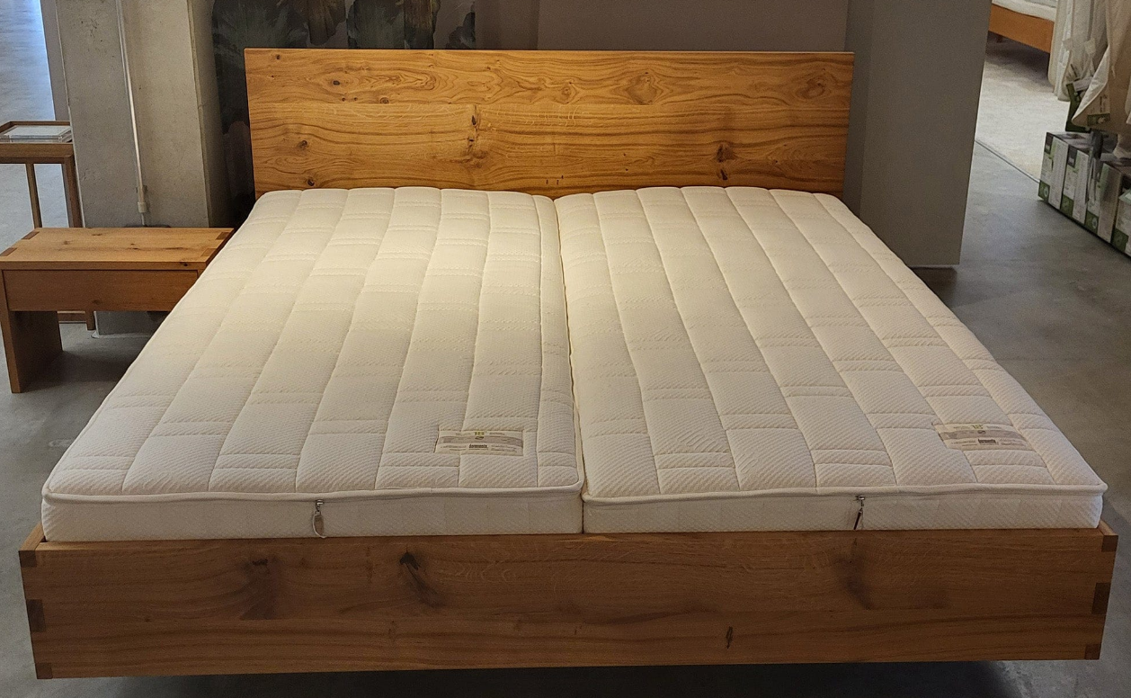 Holzmanufaktur Massivholzbett NAP XL Wildeiche 180x200cm