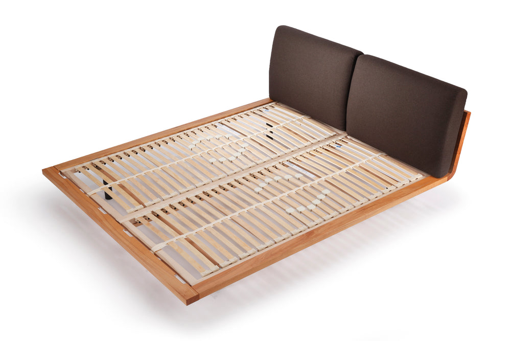 Holzmanufaktur Massivholzbett Swing Polster Kernbuche 180x200cm