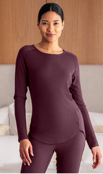 Laden Sie das Bild in den Galerie-Viewer, Dagsmejan Pyjama Balance Rib Langarm Damen
