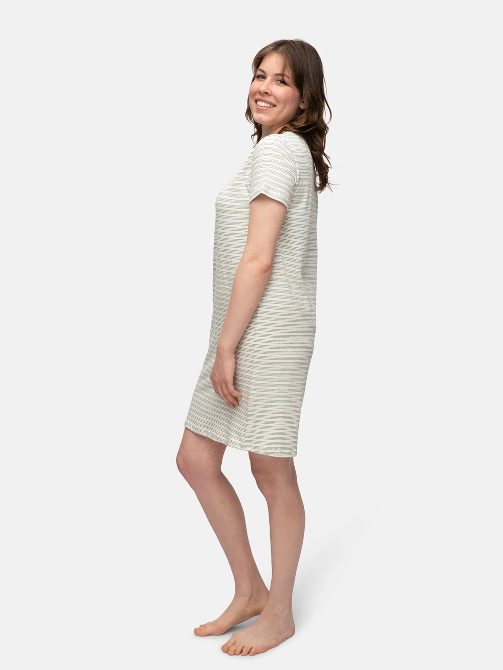greenjama Sleepshirt mit Leinen