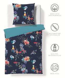 Fleuresse Satin Bettwäsche Bed art S 1144527 bunt