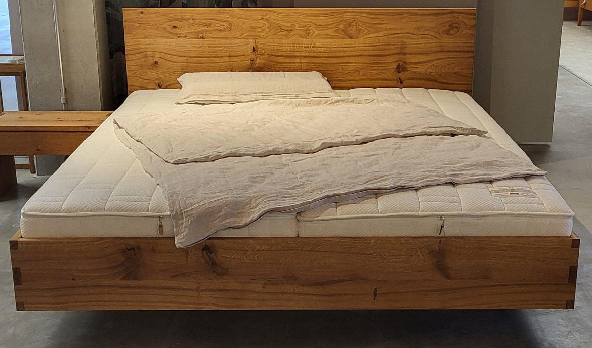 Holzmanufaktur Massivholzbett NAP XL Wildeiche 180x200cm
