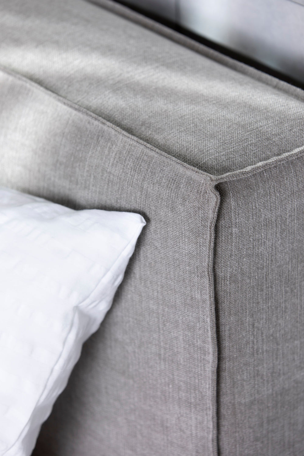 Schramm Boxspring Bett Purebeds ELL im Stoff CLARA Stone