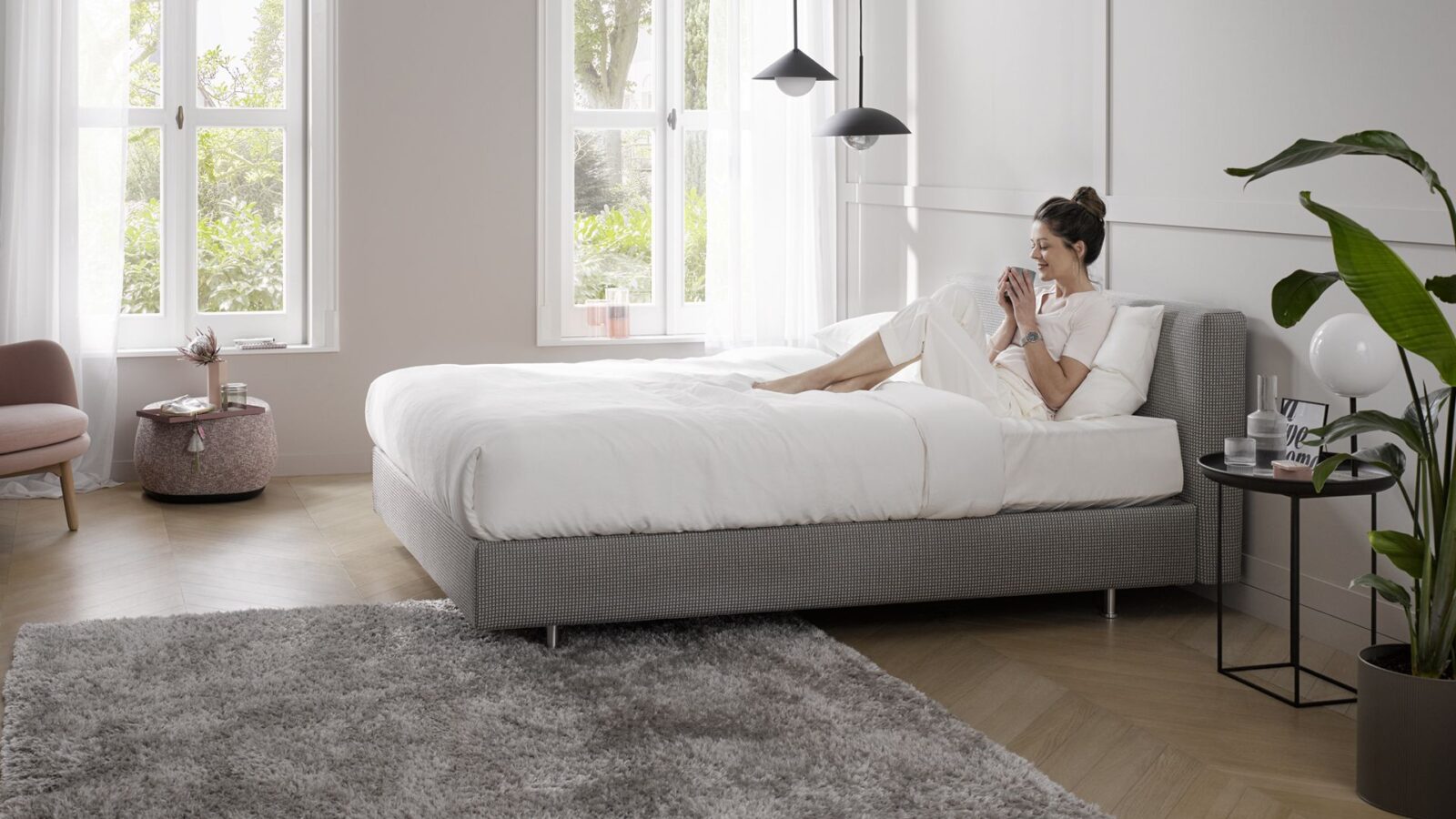 Schramm Boxspring Bett Purebeds Cube