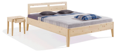 Dormiente Massivholzbett KALMERA MAXI Arve 180x200cm