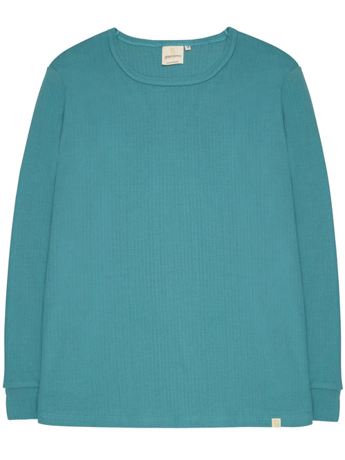 greenjama Langarm Shirt aus Derby-Rip