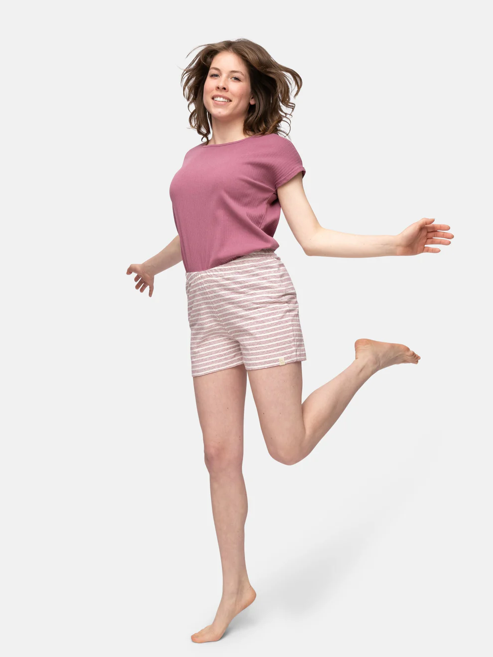 greenjama Shorts mit Leinen