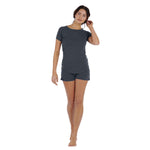 Laden Sie das Bild in den Galerie-Viewer, Dagsmejan Pyjama Balance Shorts shortie Damen
